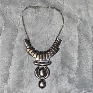 Silver necklace w/ Plated Details